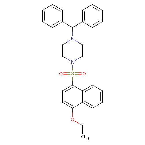 1-(diphenylmethyl)-4-[(4-ethoxynaphthalen-1-yl)sulfonyl]piperazine