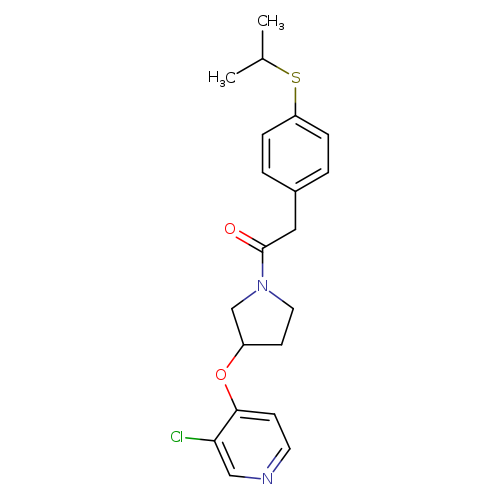 1-{3-[(3-chloropyridin-4-yl)oxy]pyrrolidin-1-yl}-2-[4-(propan-2-ylsulfanyl)phenyl]ethan-1-one