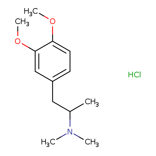 3,4-dimethoxy-N,N,α-trimethyl-benzeneethanamine, monohydrochloride
