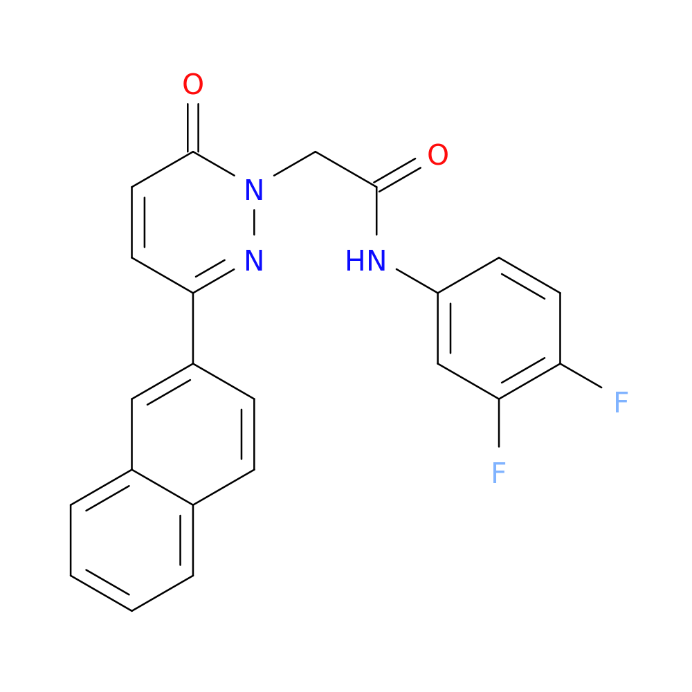 N-(3,4-difluorophenyl)-2-[3-(naphthalen-2-yl)-6-oxo-1,6-dihydropyridazin-1-yl]acetamide