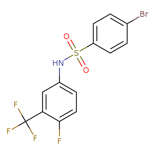 4-bromo-N-[4-fluoro-3-(trifluoromethyl)phenyl]benzenesulfonamide