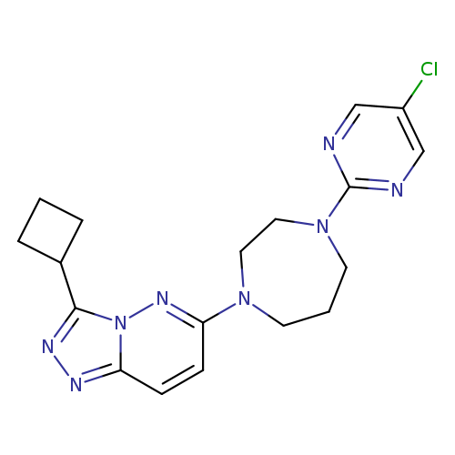 1-(5-chloropyrimidin-2-yl)-4-{3-cyclobutyl-[1,2,4]triazolo[4,3-b]pyridazin-6-yl}-1,4-diazepane