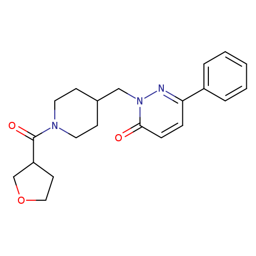 2-{[1-(oxolane-3-carbonyl)piperidin-4-yl]methyl}-6-phenyl-2,3-dihydropyridazin-3-one