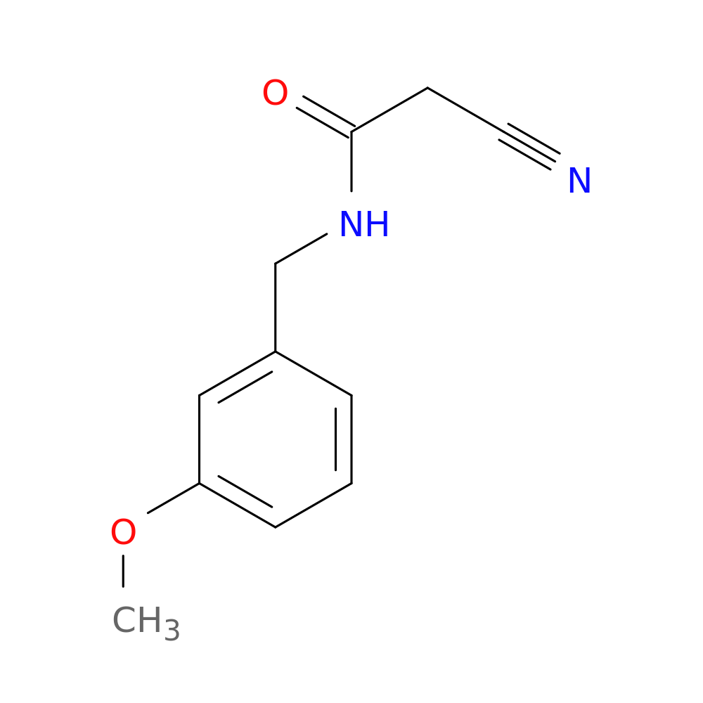 2-cyano-N-[(3-methoxyphenyl)methyl]acetamide
