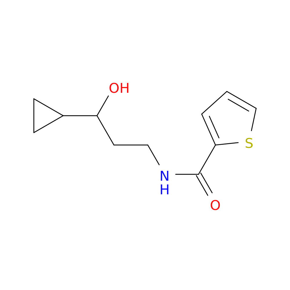 N-(3-cyclopropyl-3-hydroxypropyl)thiophene-2-carboxamide