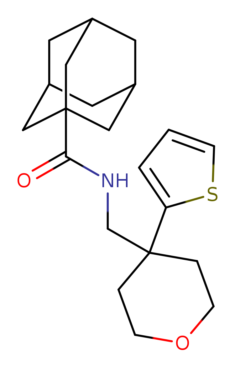 N-{[4-(thiophen-2-yl)oxan-4-yl]methyl}adamantane-1-carboxamide