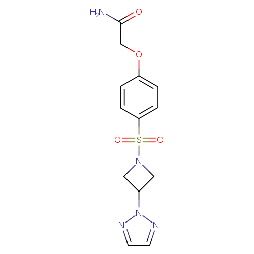 2-(4-{[3-(2H-1,2,3-triazol-2-yl)azetidin-1-yl]sulfonyl}phenoxy)acetamide