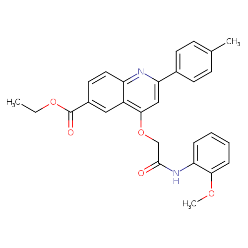 ethyl 4-{[(2-methoxyphenyl)carbamoyl]methoxy}-2-(4-methylphenyl)quinoline-6-carboxylate