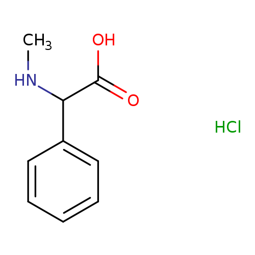 Benzeneacetic acid, α-(methylamino)-, hydrochloride (1:1)