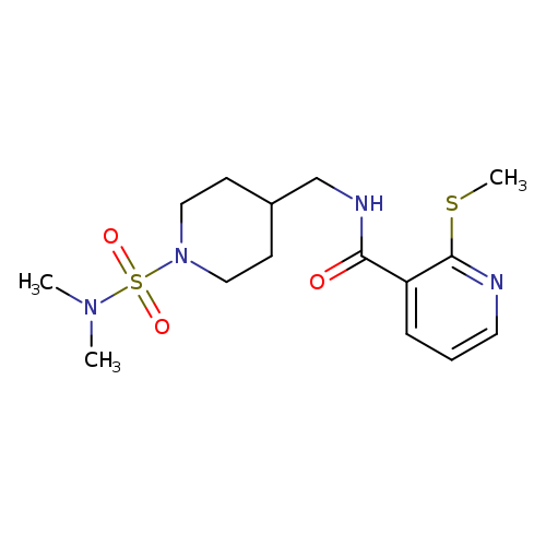 N-{[1-(dimethylsulfamoyl)piperidin-4-yl]methyl}-2-(methylsulfanyl)pyridine-3-carboxamide