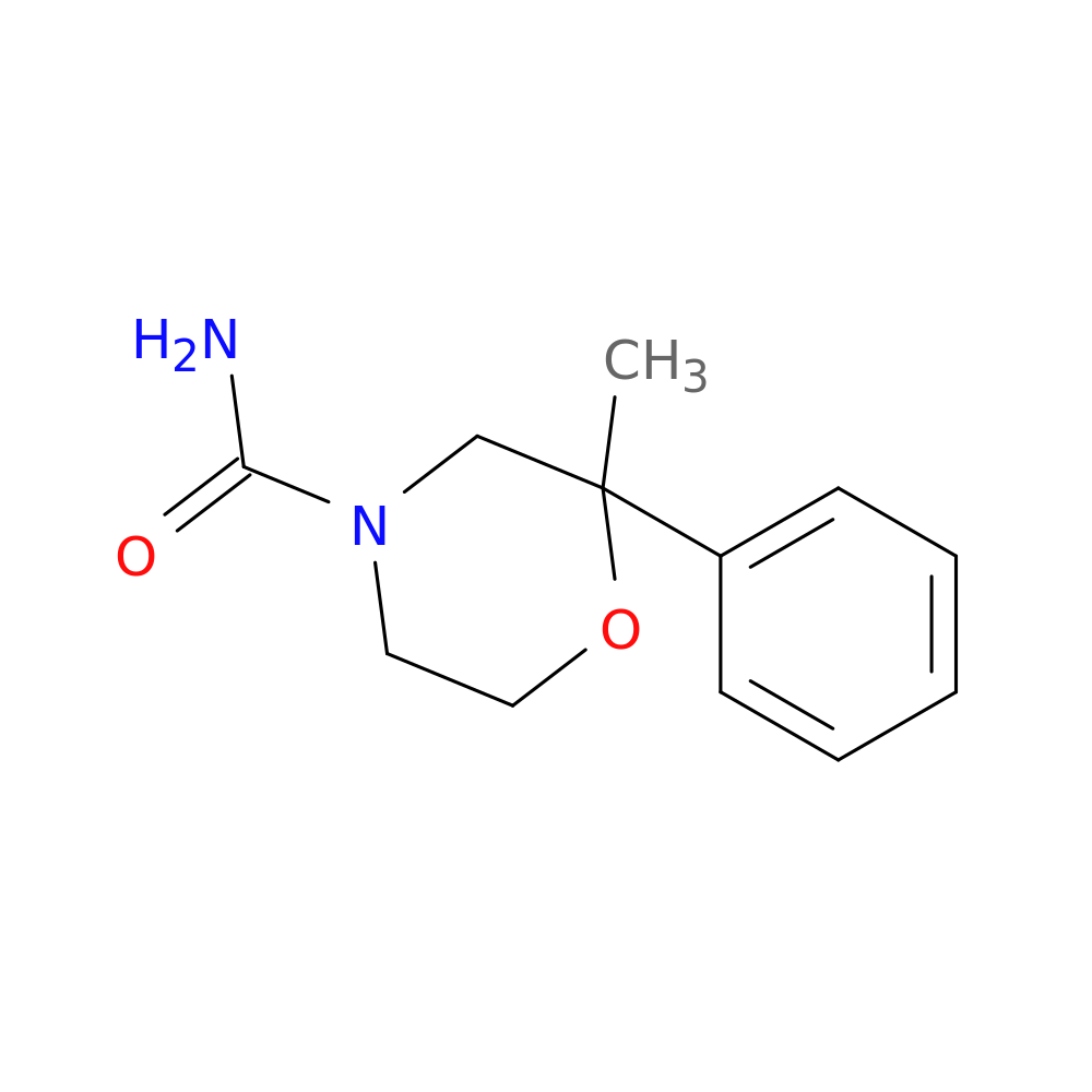 2-methyl-2-phenylmorpholine-4-carboxamide