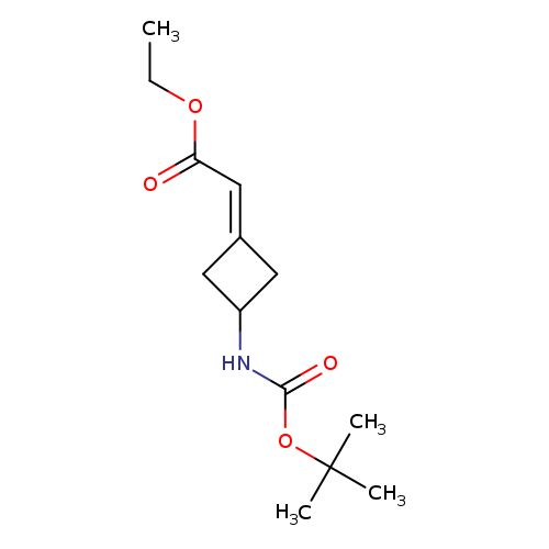 ethyl 2-(3-{[(tert-butoxy)carbonyl]amino}cyclobutylidene)acetate