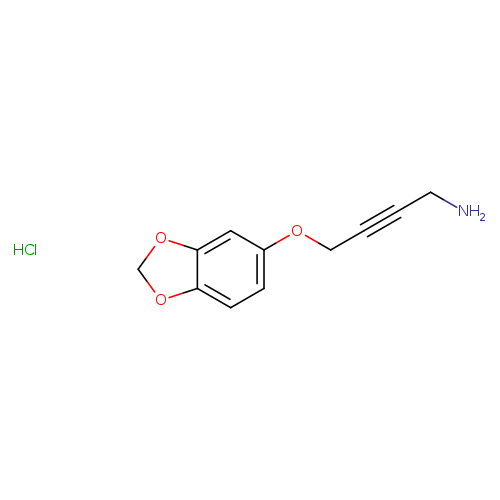 4-(2H-1,3-benzodioxol-5-yloxy)but-2-yn-1-amine hydrochloride