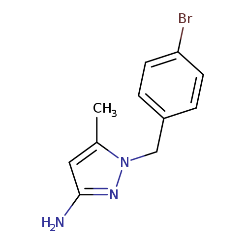 1-[(4-bromophenyl)methyl]-5-methyl-1H-pyrazol-3-amine