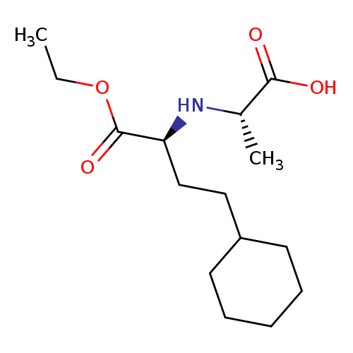 (2S)-2-[[(1S)-3-cyclohexyl-1-(ethoxycarbonyl)propyl]amino]propanoic acid
