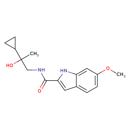 N-(2-cyclopropyl-2-hydroxypropyl)-6-methoxy-1H-indole-2-carboxamide