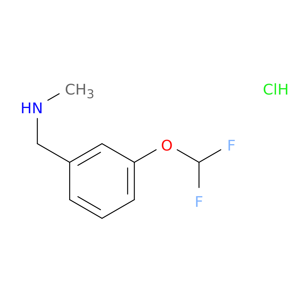 {[3-(difluoromethoxy)phenyl]methyl}(methyl)amine hydrochloride