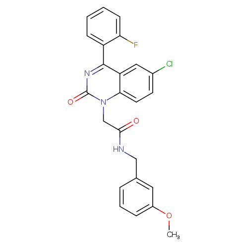 2-[6-chloro-4-(2-fluorophenyl)-2-oxo-1,2-dihydroquinazolin-1-yl]-N-[(3-methoxyphenyl)methyl]acetamide