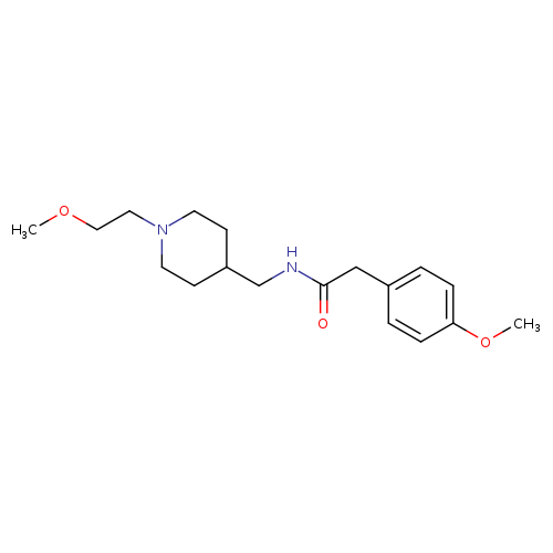N-{[1-(2-methoxyethyl)piperidin-4-yl]methyl}-2-(4-methoxyphenyl)acetamide