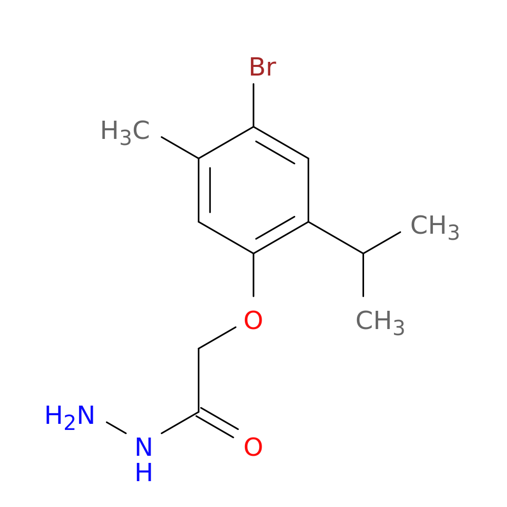 2-(4-Bromo-2-isopropyl-5-methylphenoxy)acetohydrazide