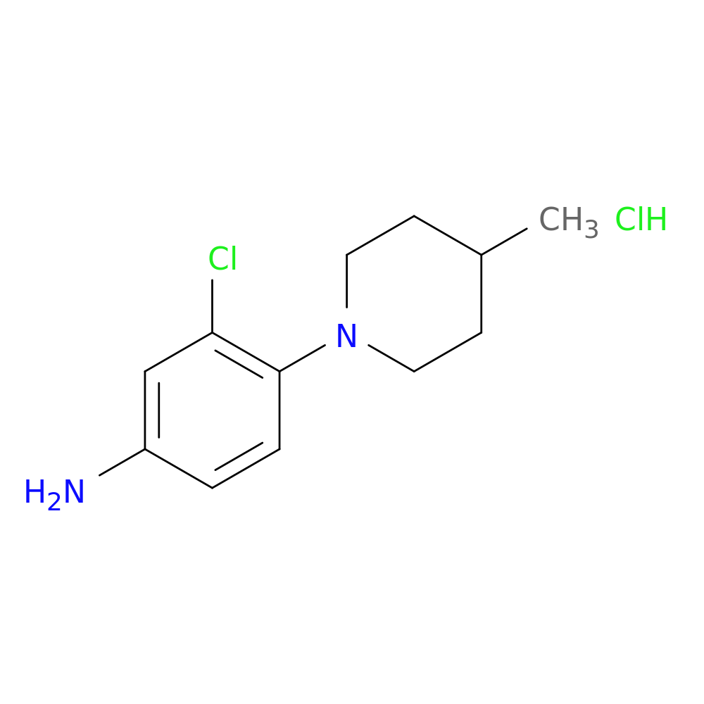 3-chloro-4-(4-methylpiperidin-1-yl)aniline hydrochloride