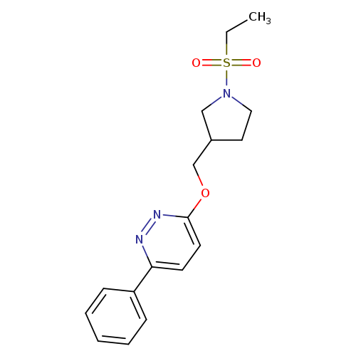 3-{[1-(ethanesulfonyl)pyrrolidin-3-yl]methoxy}-6-phenylpyridazine