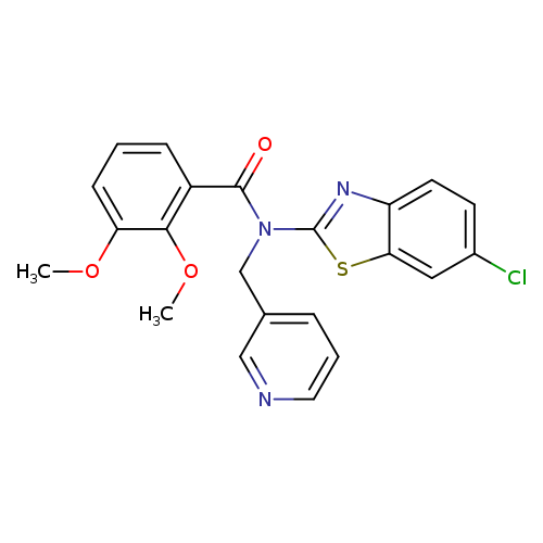 N-(6-chloro-1,3-benzothiazol-2-yl)-2,3-dimethoxy-N-[(pyridin-3-yl)methyl]benzamide