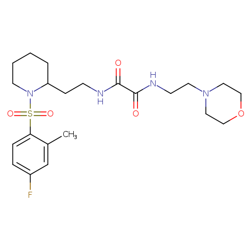 N-{2-[1-(4-fluoro-2-methylbenzenesulfonyl)piperidin-2-yl]ethyl}-N'-[2-(morpholin-4-yl)ethyl]ethanediamide