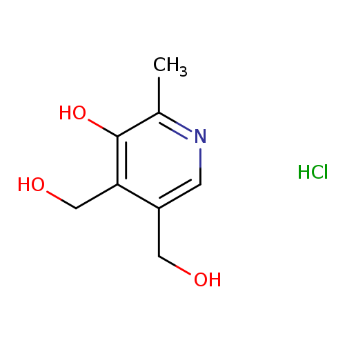 3,4-Pyridinedimethanol, 5-hydroxy-6-methyl-, hydrochloride