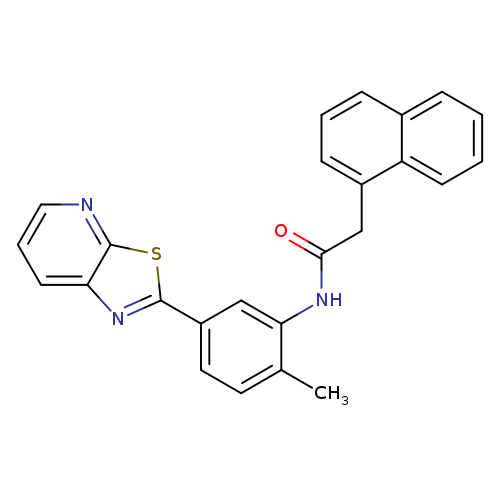 N-(2-methyl-5-{[1,3]thiazolo[5,4-b]pyridin-2-yl}phenyl)-2-(naphthalen-1-yl)acetamide