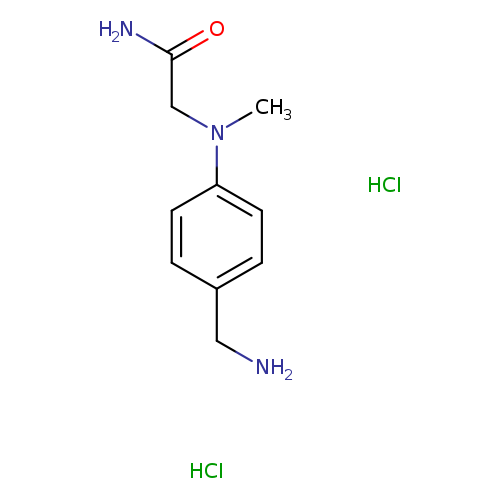 2-{[4-(aminomethyl)phenyl](methyl)amino}acetamide dihydrochloride