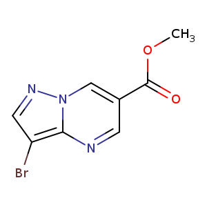 Pyrazolo[1,5-a]pyrimidine-6-carboxylic acid, 3-bromo-, methyl ester