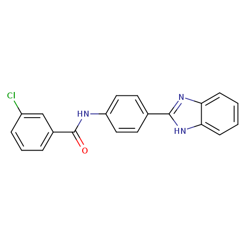 N-[4-(1H-1,3-benzodiazol-2-yl)phenyl]-3-chlorobenzamide
