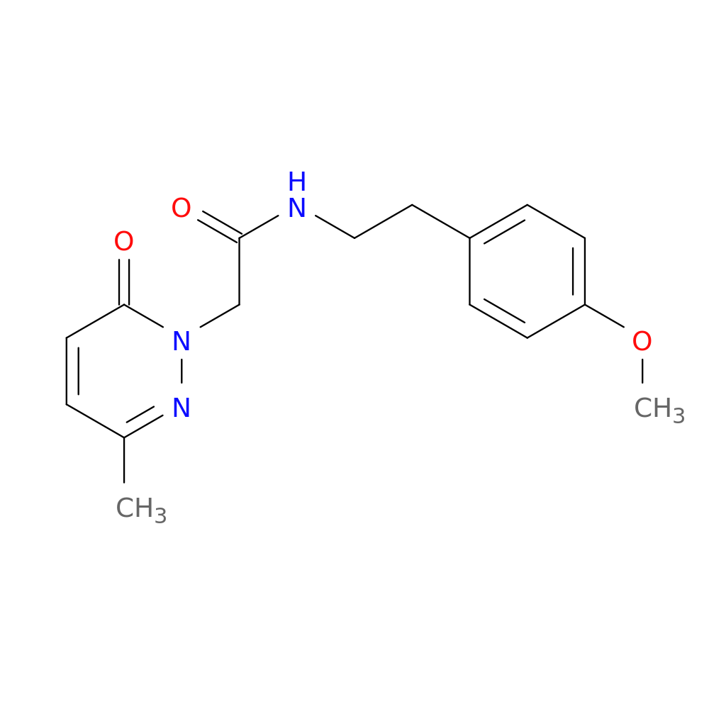 N-[2-(4-methoxyphenyl)ethyl]-2-(3-methyl-6-oxo-1,6-dihydropyridazin-1-yl)acetamide
