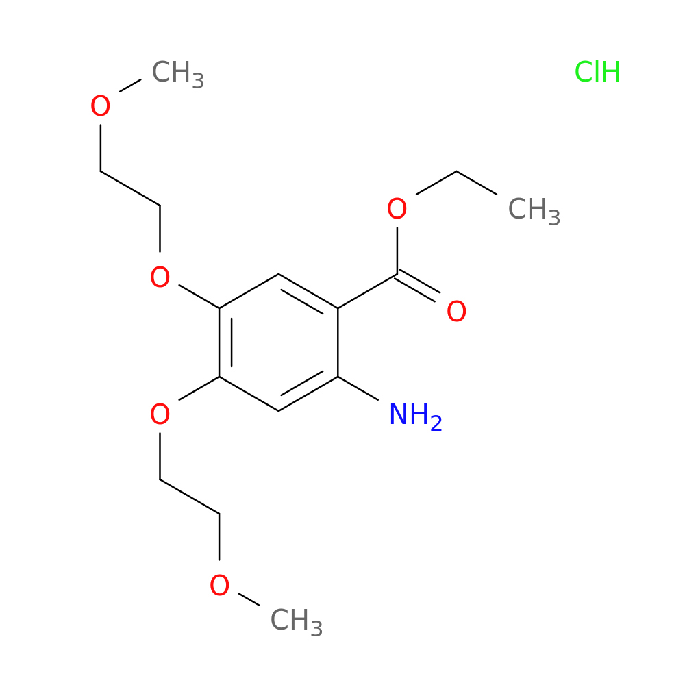 Ethyl 2-amino-4,5-bis(2-methoxyethoxy)benzoate hydrochloride