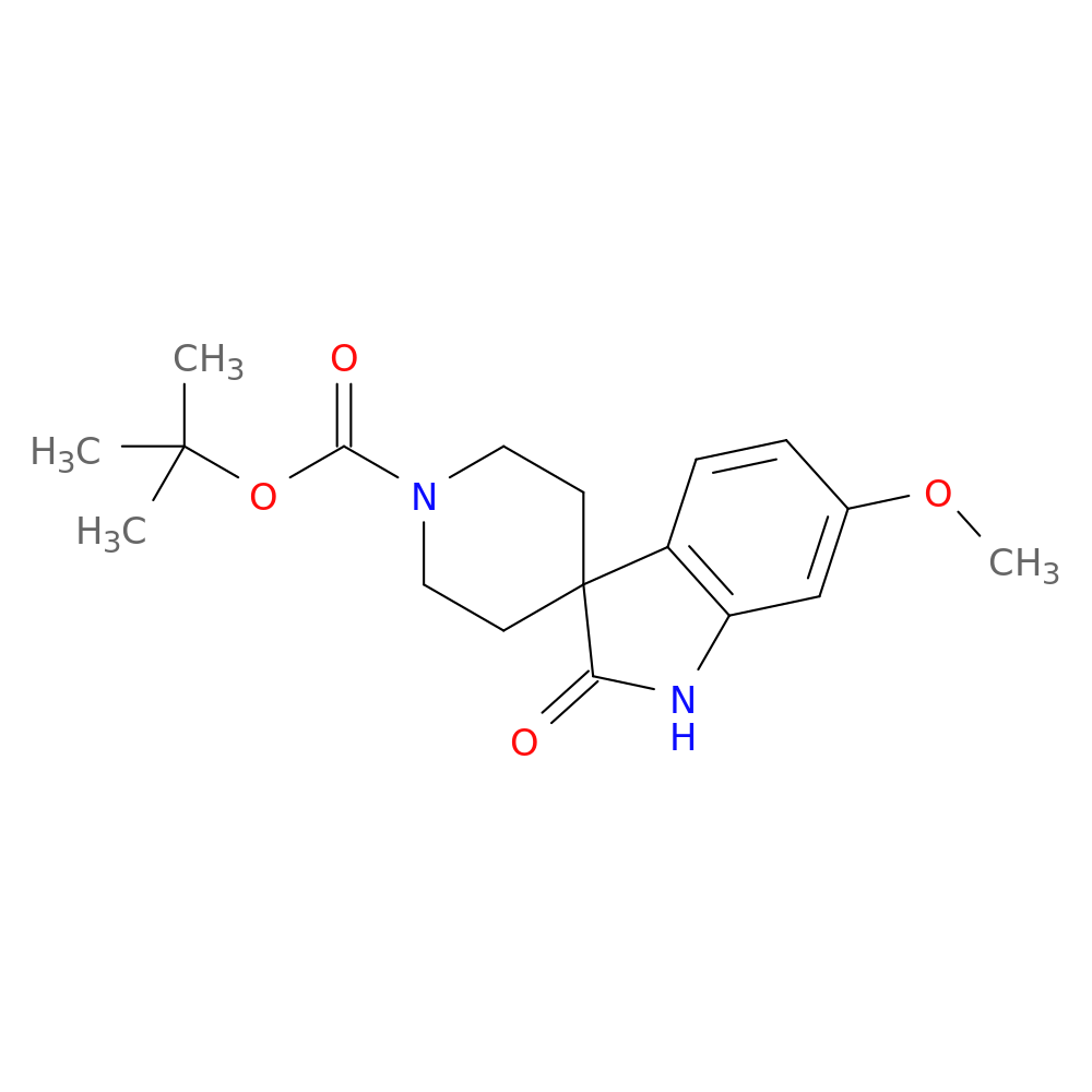 tert-Butyl 6-methoxy-2-oxospiro[indoline-3,4'-piperidine]-1'-carboxylate