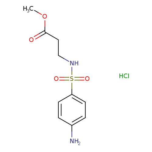 methyl 3-(4-aminobenzenesulfonamido)propanoate hydrochloride