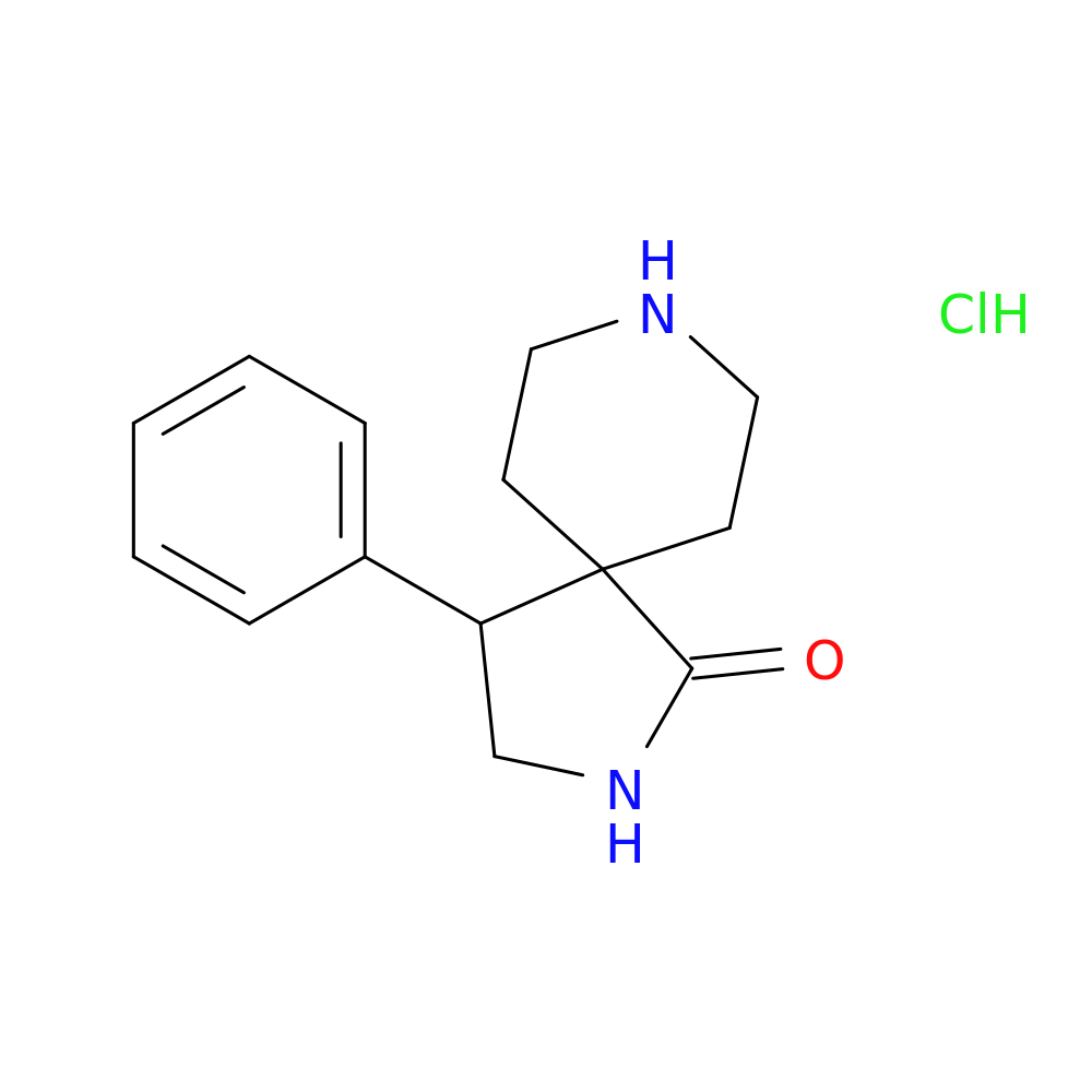 4-phenyl-2,8-diazaspiro[4.5]decan-1-one hydrochloride