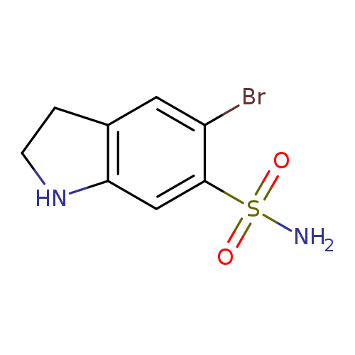 5-bromo-2,3-dihydro-1H-indole-6-sulfonamide
