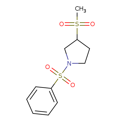 1-(benzenesulfonyl)-3-methanesulfonylpyrrolidine