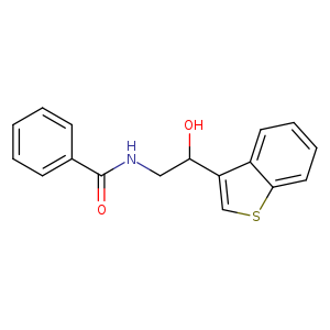 N-[2-(1-benzothiophen-3-yl)-2-hydroxyethyl]benzamide