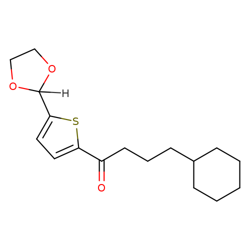 (3-Cyclohexyl)propyl 5-(1,3-dioxolan-2-yl)-2-thienyl ketone