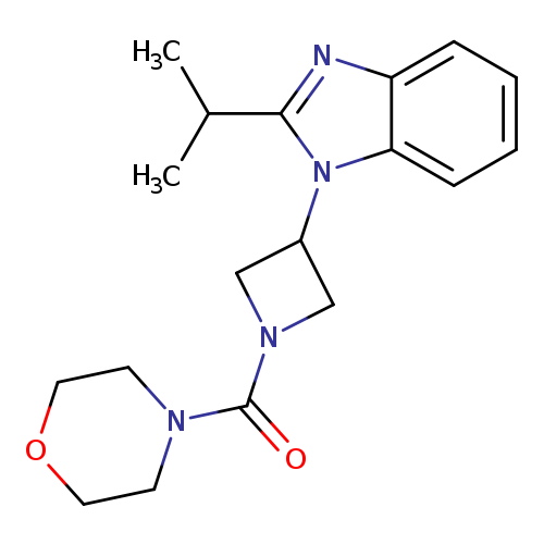 1-[1-(morpholine-4-carbonyl)azetidin-3-yl]-2-(propan-2-yl)-1H-1,3-benzodiazole