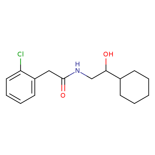 2-(2-chlorophenyl)-N-(2-cyclohexyl-2-hydroxyethyl)acetamide