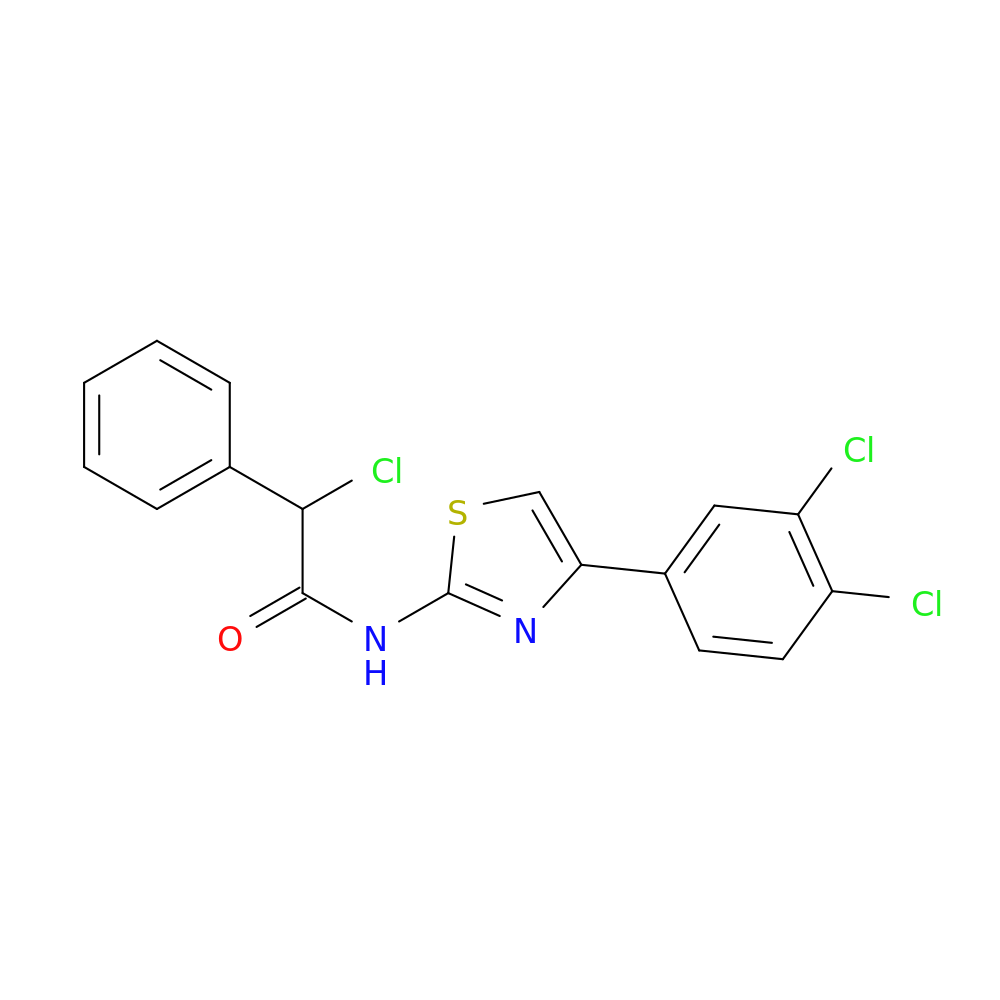 2-Chloro-n-[4-(3,4-dichloro-phenyl)-thiazol-2-yl]-2-phenyl-acetamide
