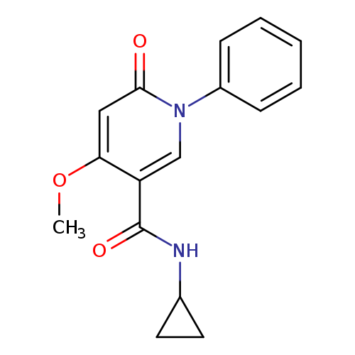 N-cyclopropyl-4-methoxy-6-oxo-1-phenyl-1,6-dihydropyridine-3-carboxamide