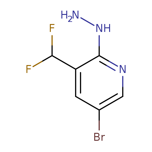 5-bromo-3-(difluoromethyl)-2-hydrazinylpyridine