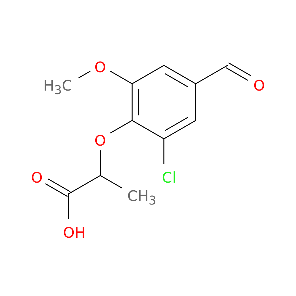 2-(2-Chloro-4-formyl-6-methoxyphenoxy)propanoic acid