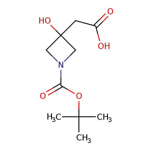 2-(1-(tert-Butoxycarbonyl)-3-hydroxyazetidin-3-yl)acetic acid