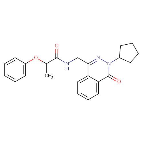 N-[(3-cyclopentyl-4-oxo-3,4-dihydrophthalazin-1-yl)methyl]-2-phenoxypropanamide
